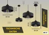 KAR-LIGHTING Pendelleuchte 1-flammig Schwarz, Metall für Produktbild-Vorschau 3