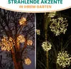 Weihnachtsdekoration Goldstern 45 cm 3er Set mit 120 LED Produktbild-Vorschau 6