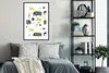 MuchoWow® MuchoWow® Gerahmtes Poster Tiere - Elefant - Affe Produktbild-Vorschau 2