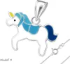 Einhorn Kette Mädchen: Anhänger Halskette Silber 925 Modell Produktbild-Vorschau 1