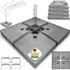 tillvex® Supporto per ombrellone grigio 90 litri / 120 kg - Anteprima dell’immagine prodotto 1