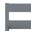 A close-up view of a gray wooden bed frame. Anteprima dell’immagine prodotto