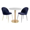 Esstisch >Bolzano< in Weiss, Marmor - 70x75x70cm Produktbild-Vorschau 6