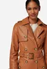 Damen Ledermantel Trenchcoat Ricano GLORIA – cognac / L Produktbild-Vorschau 3