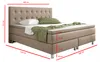 Inter Handels Boxspringbett Köln 180x200 | Webstoff Muddy Produktbild-Vorschau 9