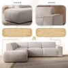 AX LIVING Couch Sofa L Form Didim L Taupe – 292 cm stilvoll Produktbild-Vorschau 6