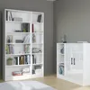 Bibliothèque Hobby 198 cm-5 étagères-blanches Voir les images du produit 1