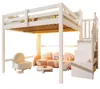 Lit mezzanine 140 x 200 cm avec éclairage LED et escalier Voir les images du produit 10