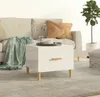vidaXL Couchtisch Hochglanz Weiß 50x50x40 cm Holzwerkstoff Produktbild-Vorschau 1
