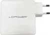 LC-Power Charger GaN 2x USB-C/USB-A 100W LC-GAN-100 Weiß Produktbild-Vorschau 6