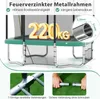 COSTWAY Trampolin rechteckig, 3 in 1 Kindertrampolin mit Produktbild-Vorschau 4