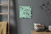 Coloray Uhr auf Leinwand 30x30 cm Wand Uhr Dekoration Produktbild-Vorschau 4