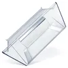 A clear plastic container, possibly a refrigerator drawer or storage bin, is shown from a diagonal angle against a white background. Produktbild-Vorschau