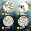 DEUBA® Vánoční ozdoby 100ks Ø 3-6cm plastové matné lesklé Náhled obrázku produktu 5