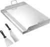 NAIZY Edelstahl Grillplatte 51 x 32 x 7 cm BBQ Plancha Produktbild-Vorschau 1