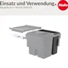 Seau intérieur Hailo 18 litres 1132969 gris foncé 385 x 166 Voir les images du produit 4