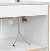 Underneath a sink cabinet, showing plumbing connections. Produktbild-Vorschau