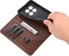 A hand is holding a phone case over a wallet with cards and money inside. Náhled obrázku produktu