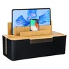 Kabelmanagement Box mit Bambusdeckel, Kabel Organizer für Produktbild-Vorschau 1