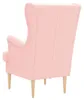 Poltrona vidaXL rosa bouclé Anteprima dell’immagine prodotto 6