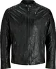 Jack & Jones Richard - Giacca in pelle nera - Grande L Anteprima dell’immagine prodotto 1