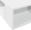 vidaXL Postel White 140x200 cm Dřevěný materiál Náhled obrázku produktu 7