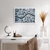 Poster - Poster ohne Rahmen - Wald Winter Straße - 70x50 cm Produktbild-Vorschau 5