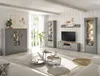 Wohnzimmer Landhaus TV Lowboard in grau mit Artisan Eiche Produktbild-Vorschau 5