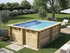 Rechteckiger Holzpool "Zanzibar" – 3,50 x 2,50 x 1,24 M Produktbild-Vorschau 3