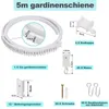 Vigevee 5M Flexible Gardinenschiene Deckenmontage, Biegbare Produktbild-Vorschau 2