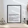 Feuerwehrmann Poster Definition Kunstdruck Wandbild Produktbild-Vorschau 4