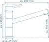 Kuchynská batéria SCHÜTTE UNICORN, kuchynská batéria s Náhľad obrázku produktu 7