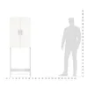 KOMTO Waschmaschinenschrank Gizmo, Weiß, 2-türig, Produktbild-Vorschau 10