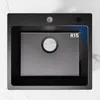 CECIPA Granitspüle 50 x 45cm schwarz Küchenspüle Produktbild-Vorschau 9