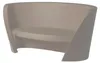 Moderner Outdoor- und Gartensofa Slide Rap - Hellgrau Produktbild-Vorschau 1