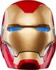 A close-up front view of an Iron Man helmet. Podgląd zdjęcia produktu