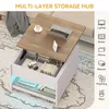 A modern coffee table with a lift-top, showcasing its storage capabilities and versatility. Produktbild-Vorschau