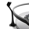 A close-up of a modern-looking device with a circular element and a stand. Voir les images du produit