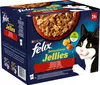 Felix Sensations Jellies hovězí s rajčaty, kuře s mrkví, Náhled obrázku produktu 1