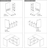 Mondeer Bureau d'angle Bureau d'ordinateur en L avec Voir les images du produit 9