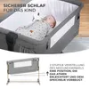 A baby sleeping in a bedside crib, with a diagram showing the adjustable incline feature. Anteprima dell’immagine prodotto
