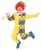 Witziges Clown-Kinderkostüm kariert gelb-bunt - 134/140 Produktbild-Vorschau 2