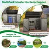 COSTWAY Cassonetto per 2 cestini, cassonetto da giardino Anteprima dell’immagine prodotto 7
