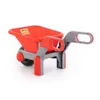 WADER Brouette de chantier pour enfants bleu rouge jaune 64 Voir les images du produit 7