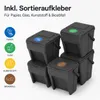 Mülltrennsystem 3x25 L – Stapelbare Abfallbehälter mit Produktbild-Vorschau 6
