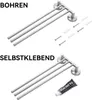 Edelstahl Handtuchhalter Bad Schwenkbar 3-armige Produktbild-Vorschau 6
