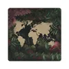 MuchoWow® Mauspad Mousepad Weltkarte - Pflanzen - Blumen Produktbild-Vorschau 1