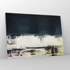 Bilder auf glas - Einteilig - Abstraktion gerieben schwarz Produktbild-Vorschau 4