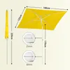 Diagram showing dimensions of a yellow umbrella. Produktbild-Vorschau