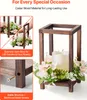 SucceBuy Lot de 20 lanternes en bois avec bougeoirs, Voir les images du produit 3